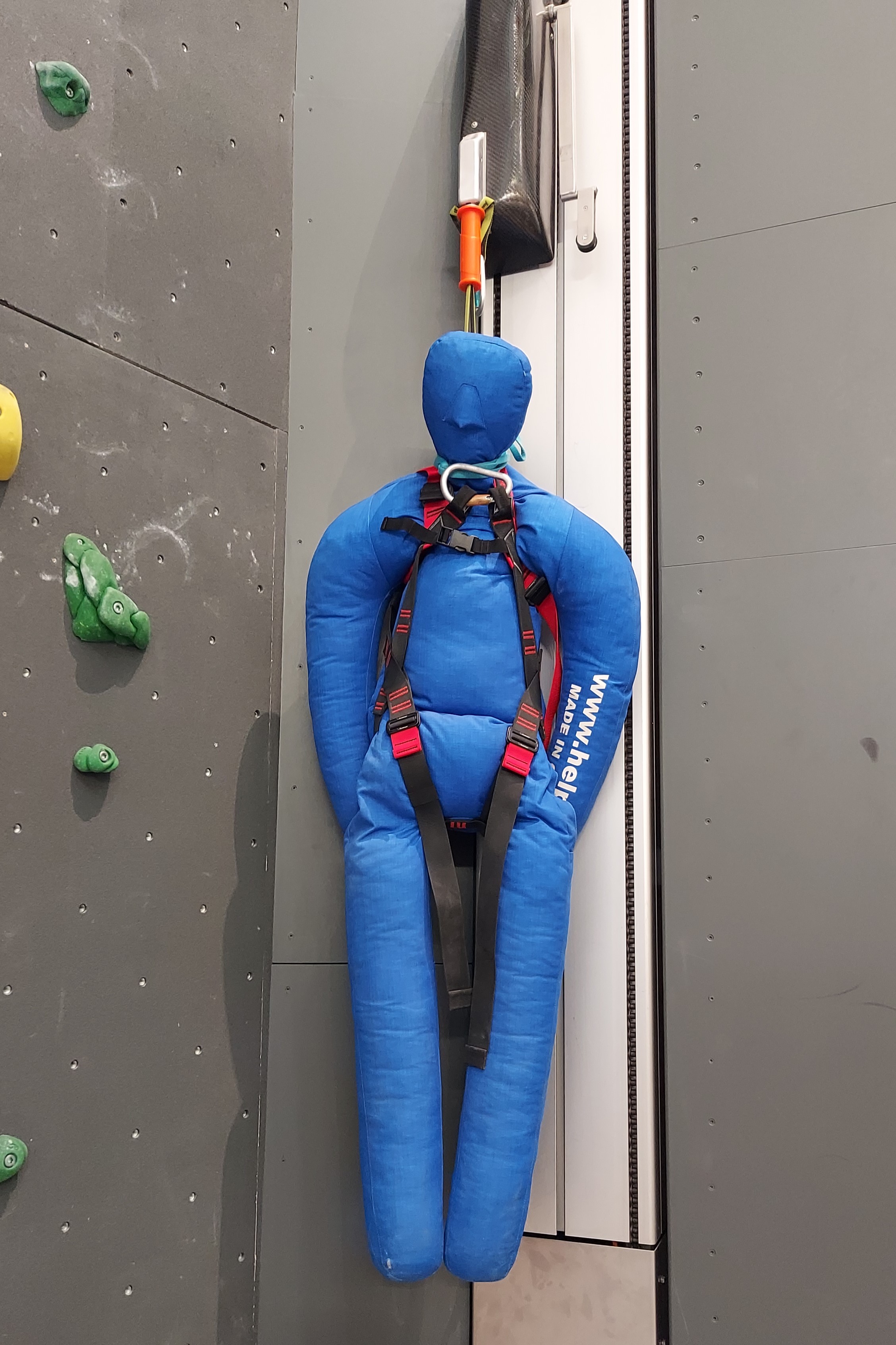 Sicherungstraining am Sturzimulator